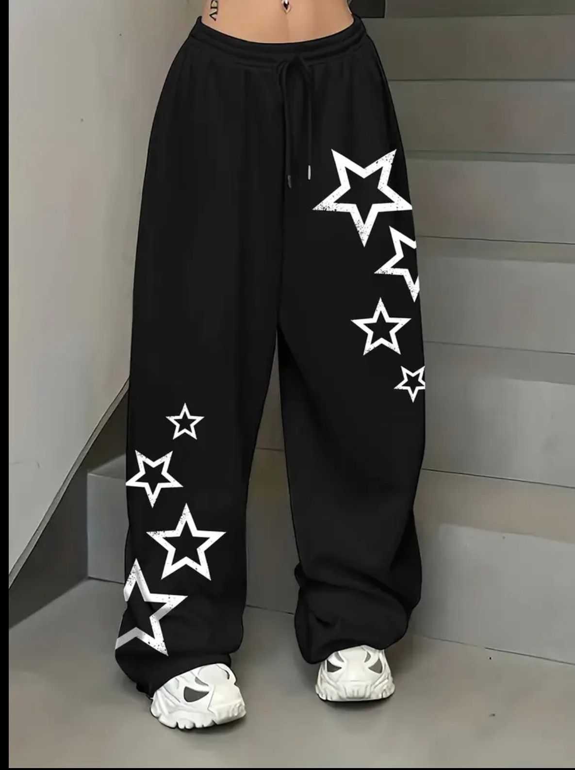 loose fitting straight pants trousers