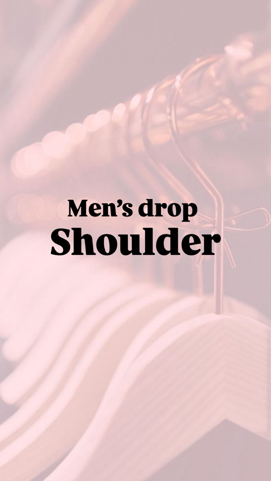 Men's drop shoulder