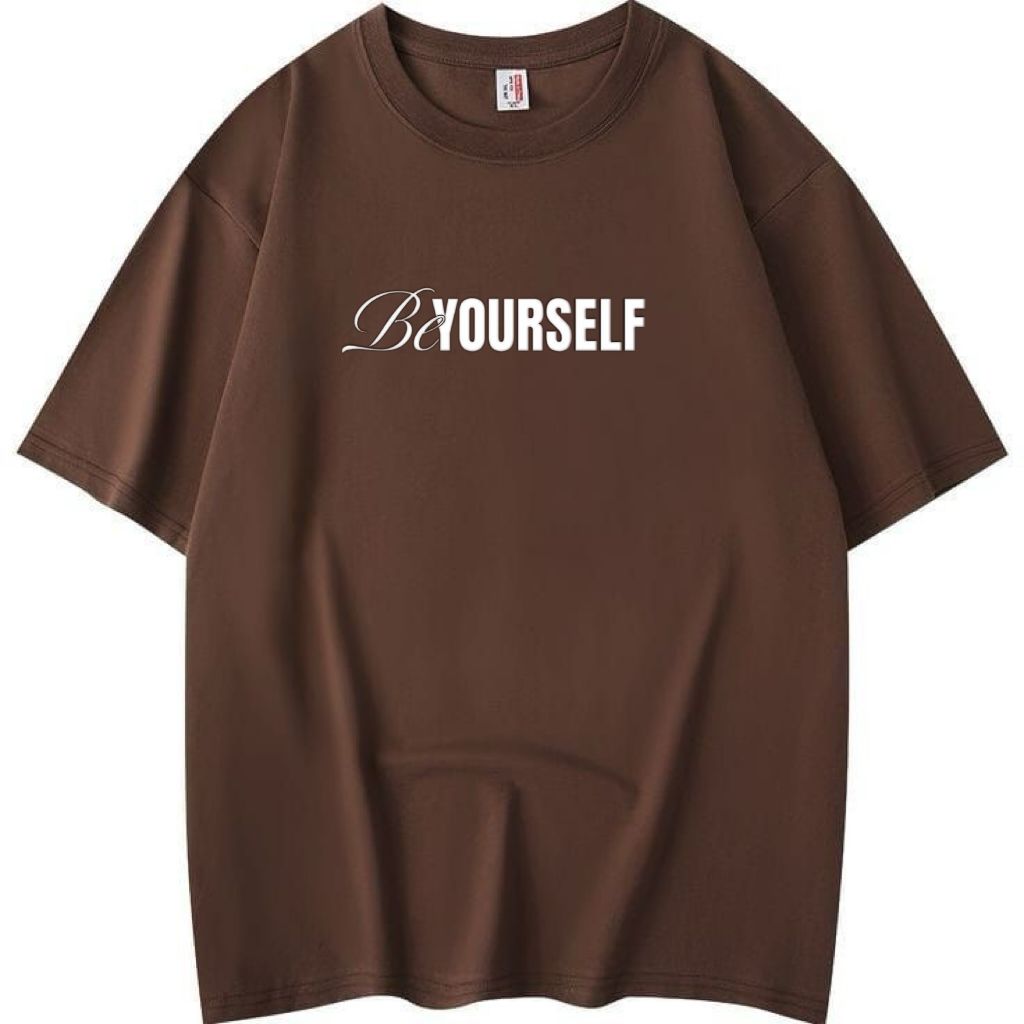 Be Yourself Tee – Minimal Self-Love Print