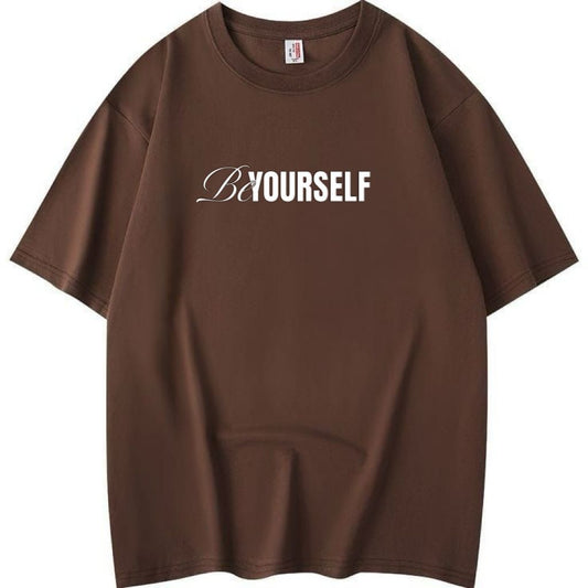 Be Yourself Tee – Minimal Self-Love Print