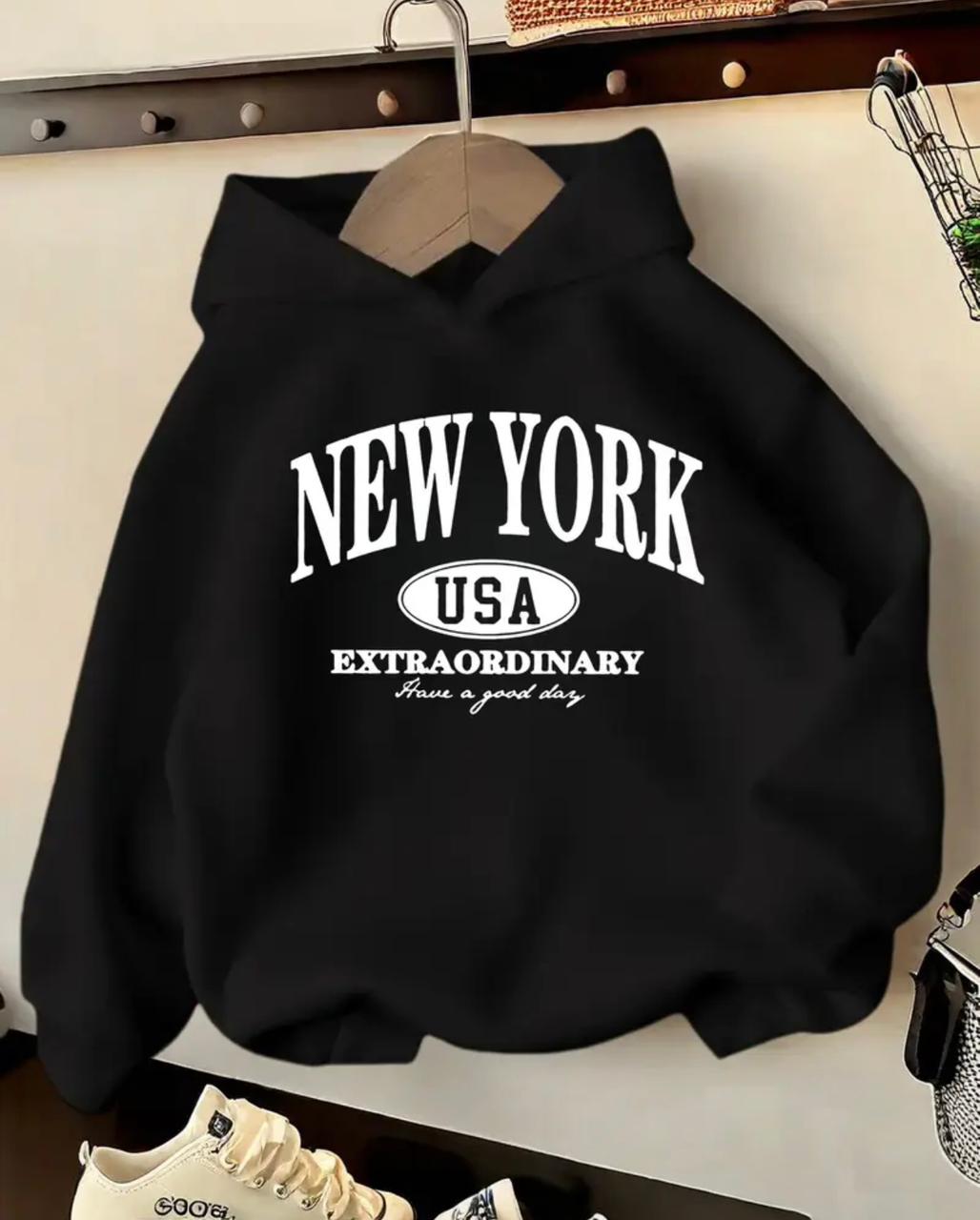 newyork black hoodie