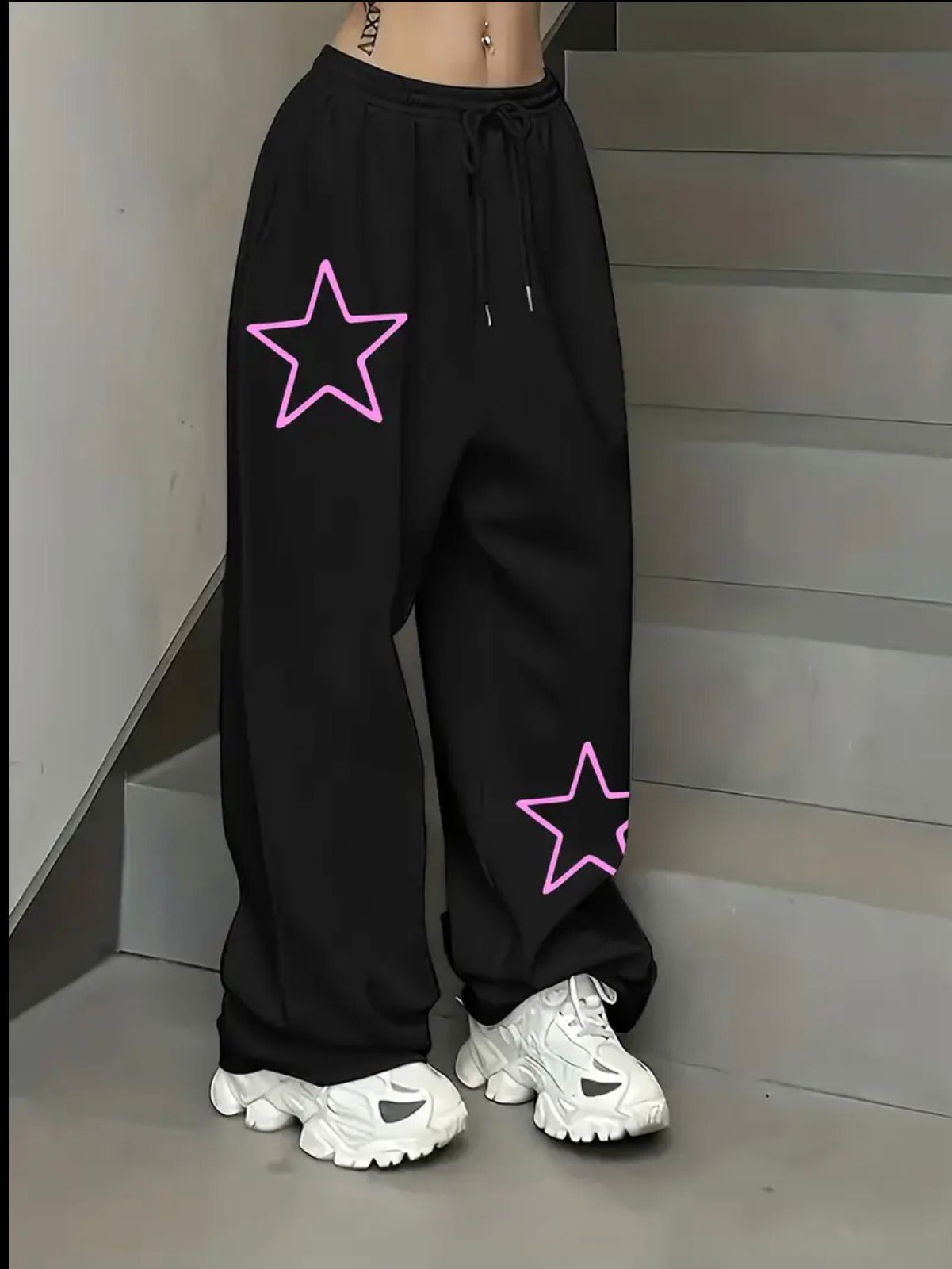 trendy black pants trouser