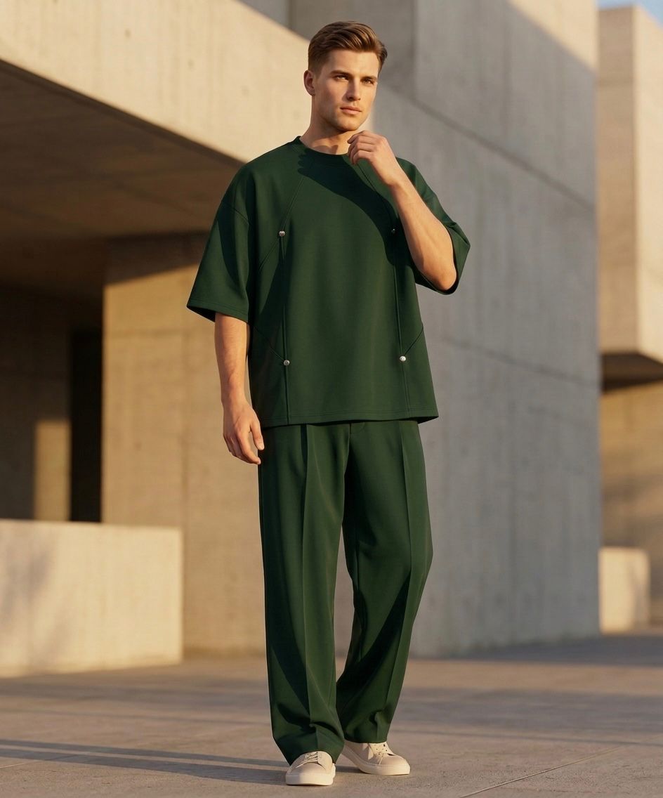 Baggy Tshirt & korean pants trouser